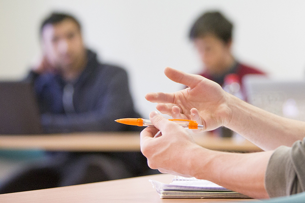 People during training session