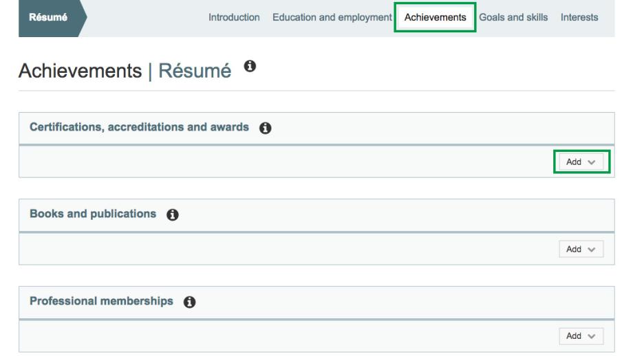 Achievements