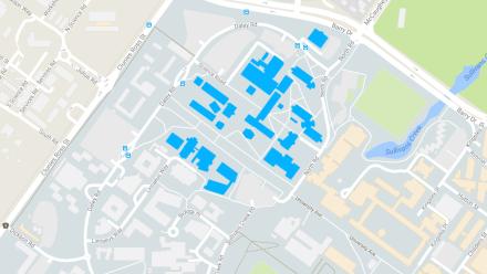 Map of affected buildings 