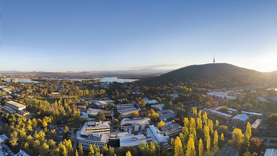 ANU campus aerial view
